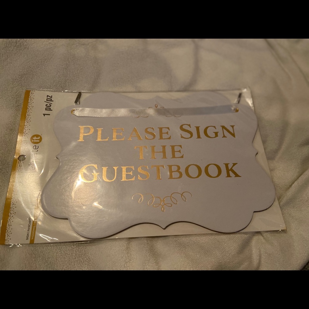 Guest book sign